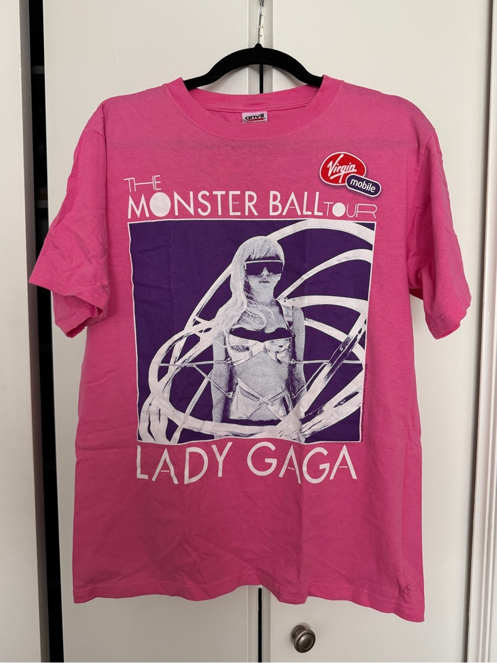 Vintage Pink Lady Gaga Monster Ball Tour 2009/2010 T-Shirt | M | EUC